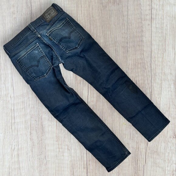 Rare LEVIS 511 Coated Black Label Blank Tab Dark Denim Stretch Jeans Men 31 x 30 - Picture 1 of 5